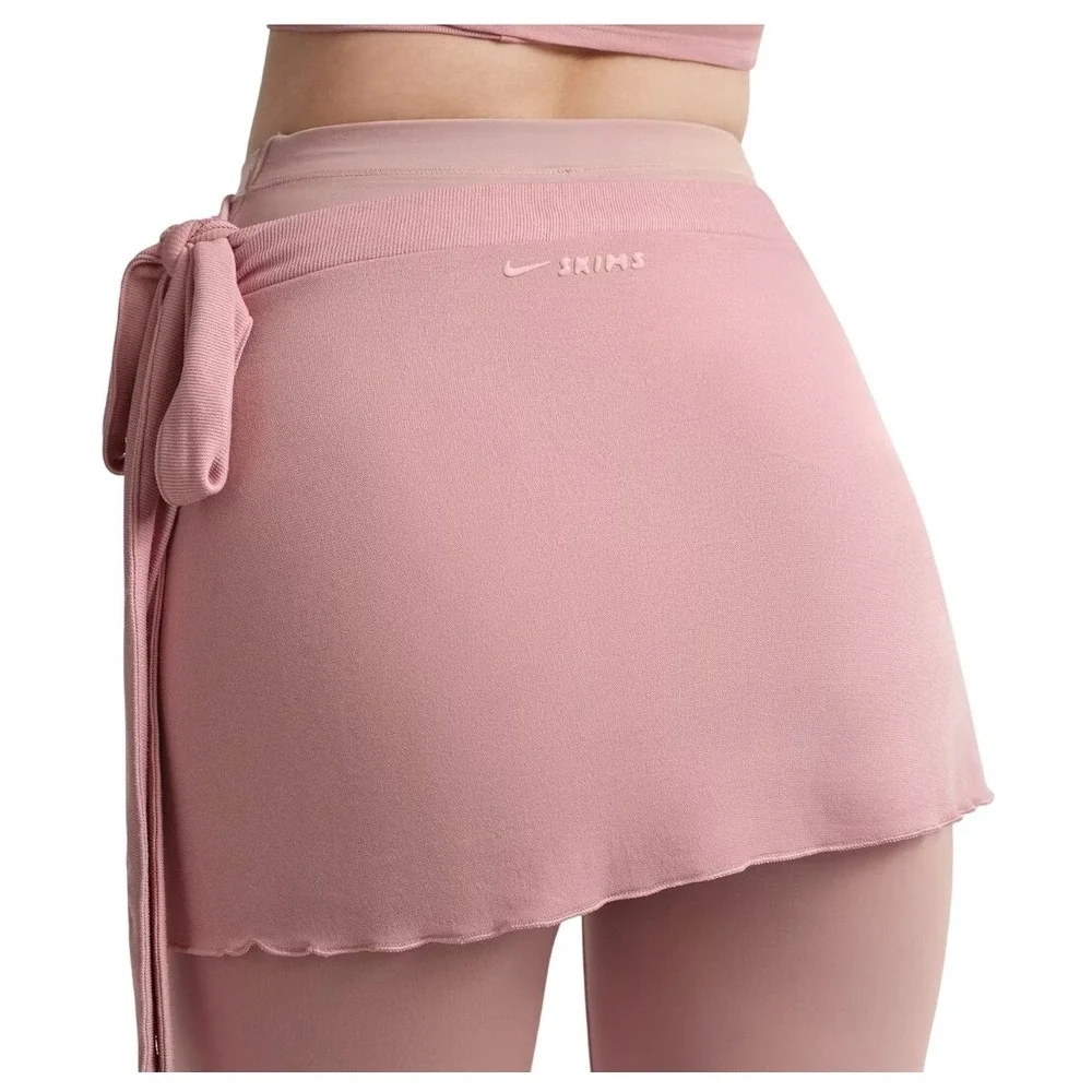 Skims Stretch Knit Wrap Skirt Himalayan Pink SKIRT-SKT-10091W Medium